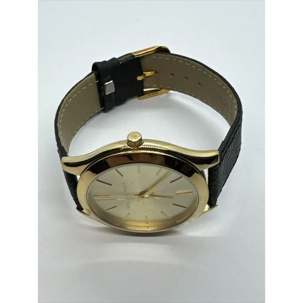 Michael Kors Runway MK3179 Women's Black Leather Analog Dial Quartz Watch JNA444